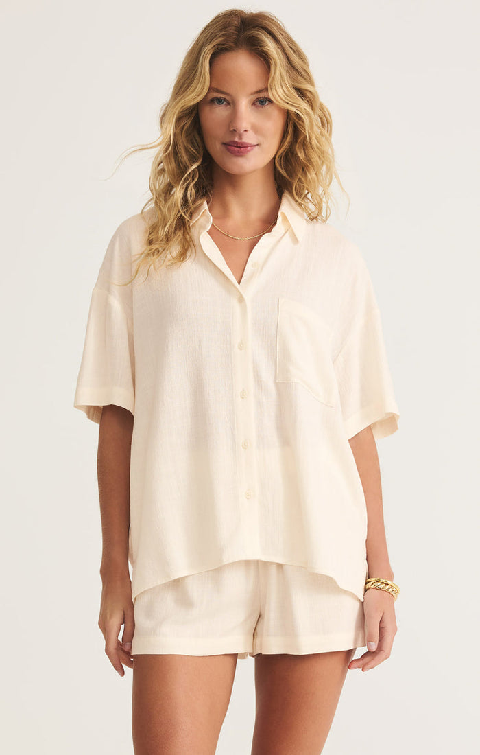 Tinsley Linen Shirt Sea Salt