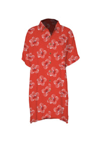 Dylan Dress Strawberry Hibiscus