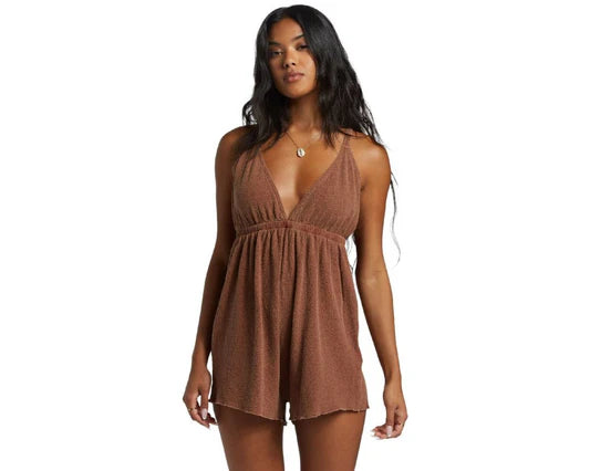 On Vacay Romper Toasted Coconut