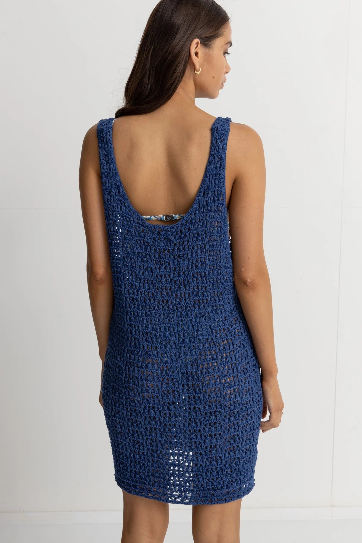 Maddie Knit Mini Dress Blue