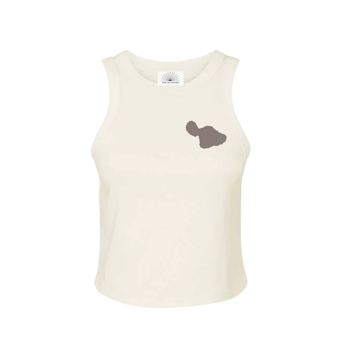 Keep Maui Close Cropped Tank Cream