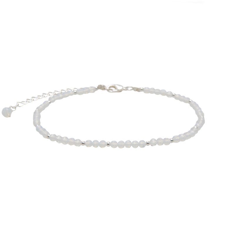 Moon Dancer Healing 3mm Anklet Silver