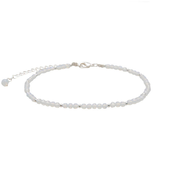 Moon Dancer Healing 3mm Anklet Silver
