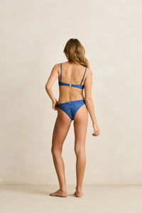 Pacific Rib Crop Top Dark Blue