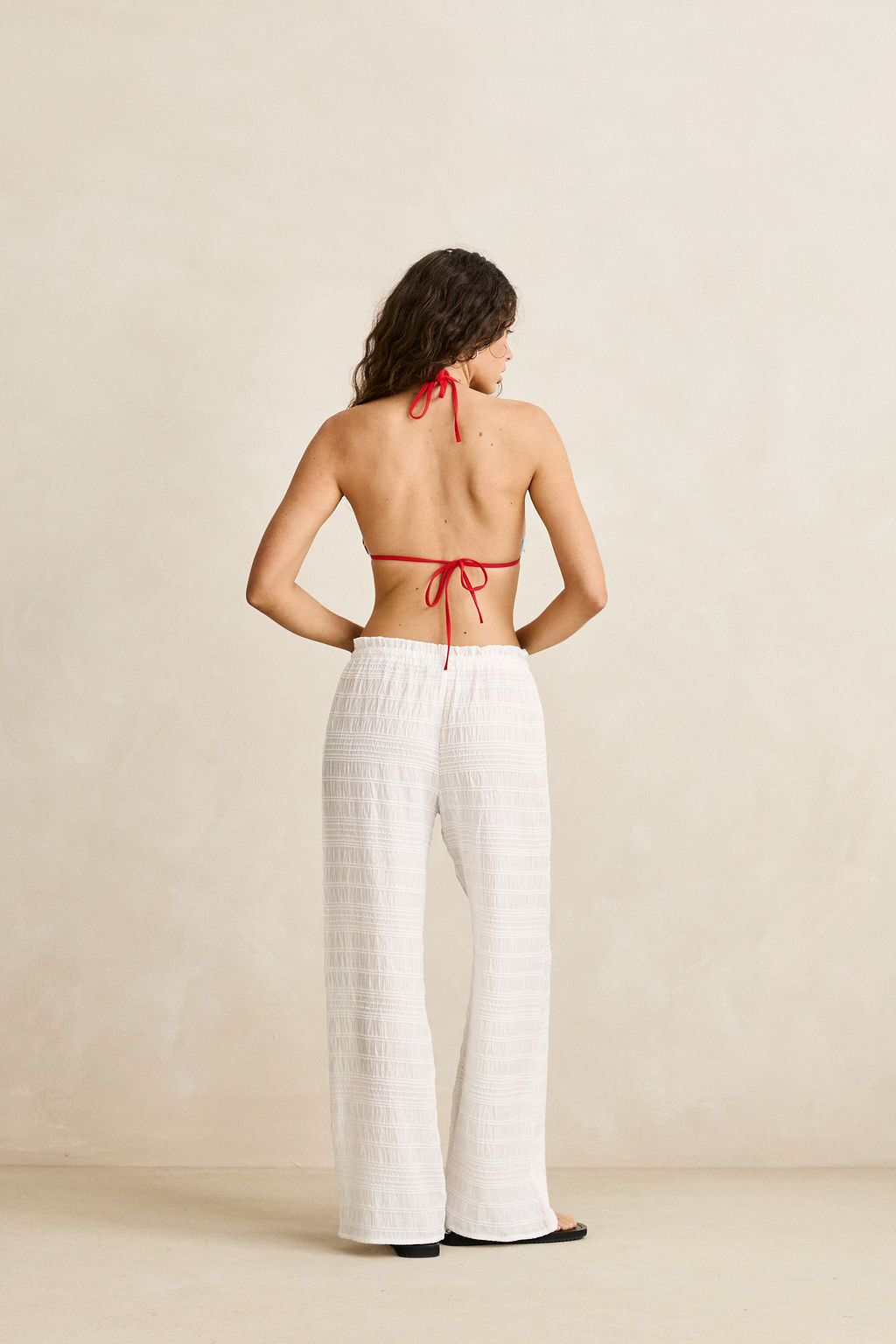 Sandy Cove Beach Pant White