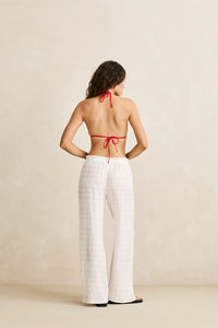 Sandy Cove Beach Pant White