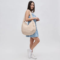 Revive Puffer Hobo Bag Cream