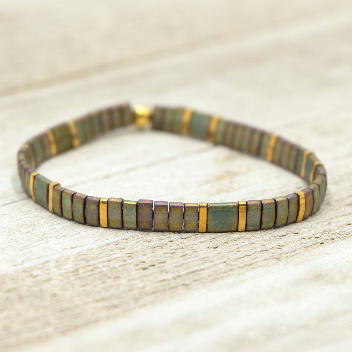 GRASSLANDS - Tila Bead Bracelet | Single: 6.50 Inches - M