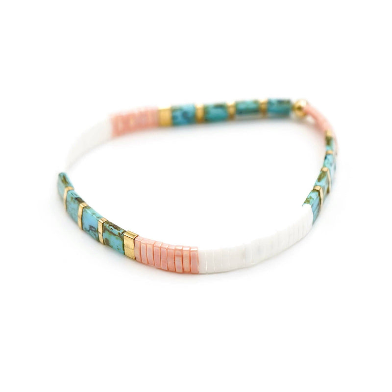 VACATION - Tila Bead Bracelet | Single: 6.50 Inches - M
