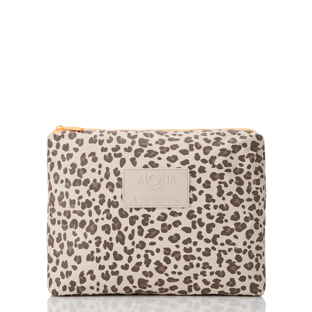 Leopard Cub  Mid Pouch Coconut
