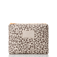 Leopard Cub  Mid Pouch Coconut