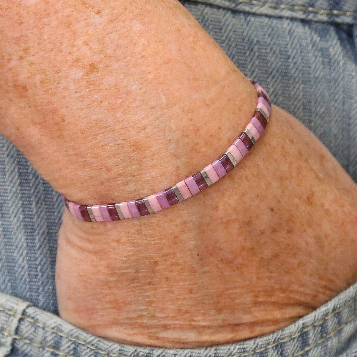 PLUM KISS - Tila Bead Bracelet | 6.00 Inches - XS