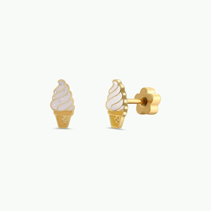 Ice Cream Enamel Kids Earrings