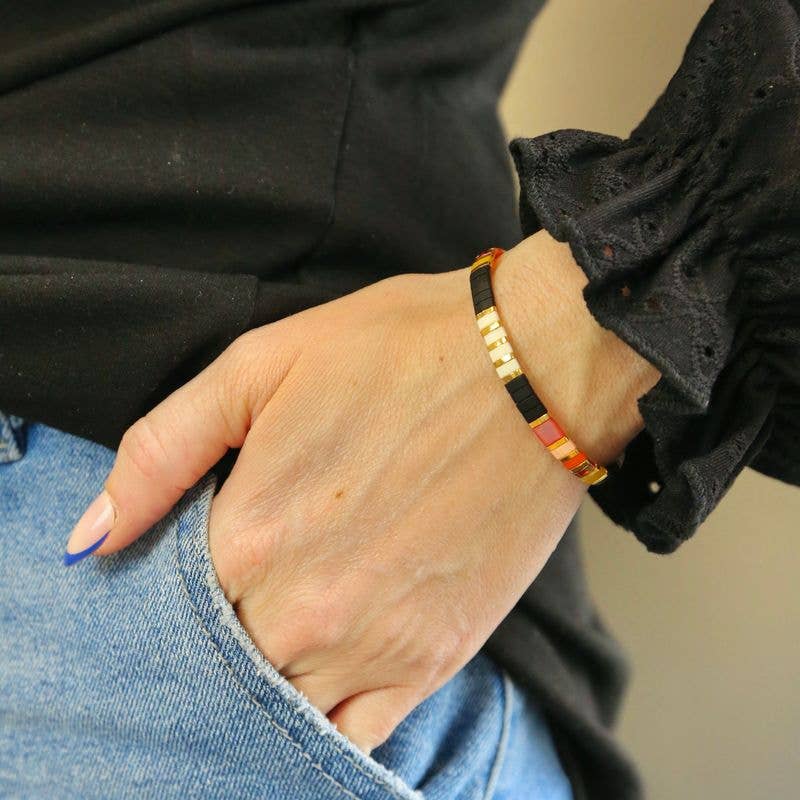 CITY LIGHTS - Tila Bead Bracelet | Single: 6.25 Inches - S
