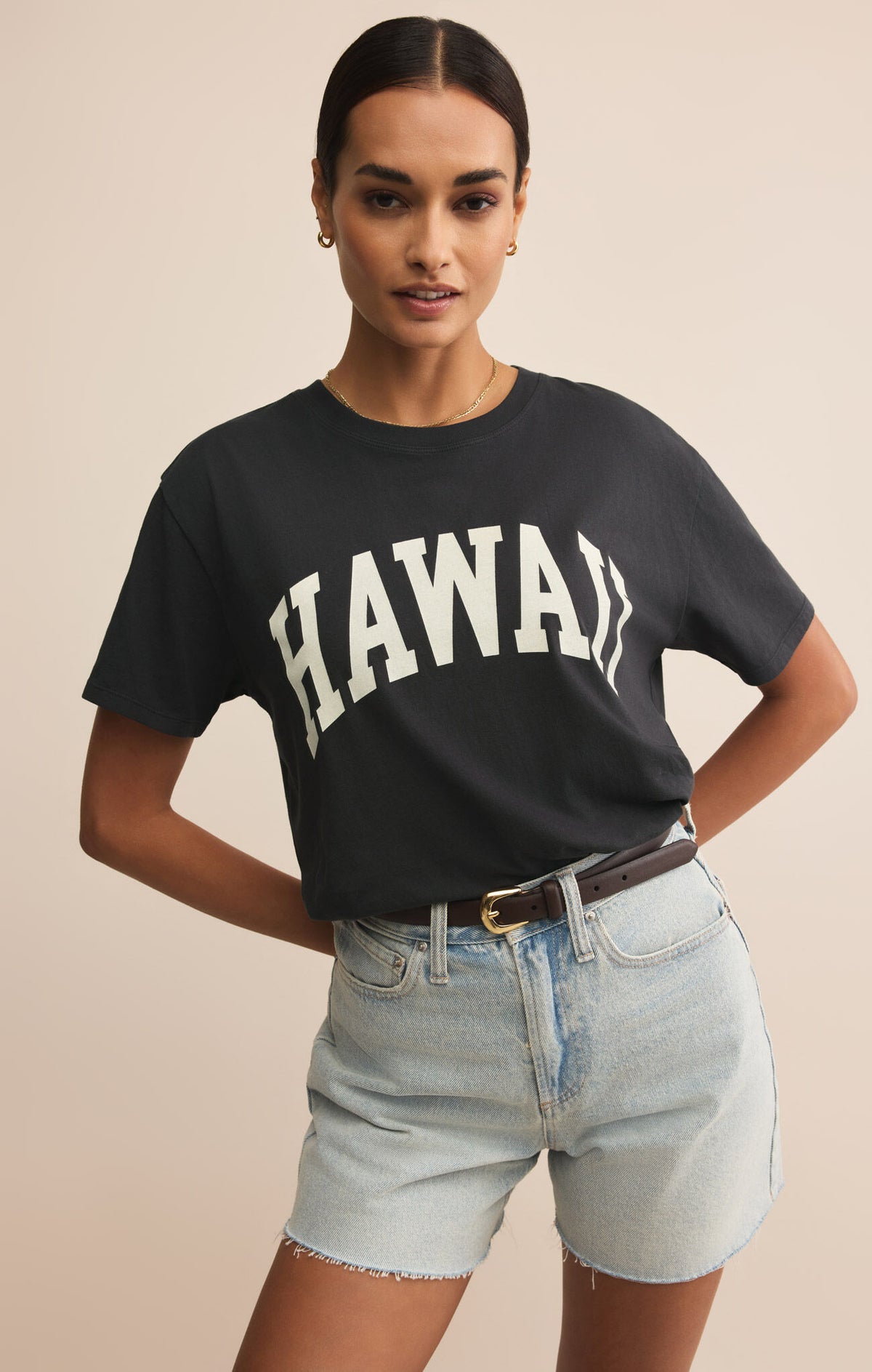 Boyfriend Hawaii Tee Black