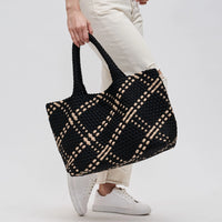 Sky's the Limit Large Tote Black/Nude