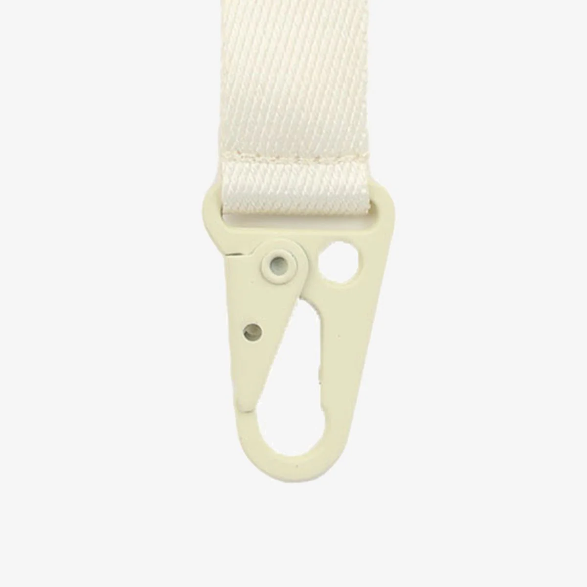 Off White Keychain Clip
