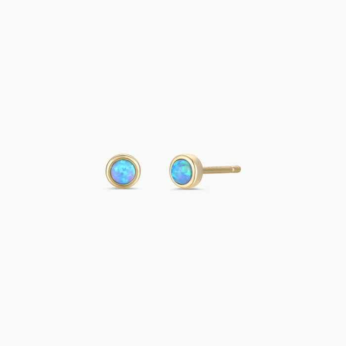 Simple Stud Fire Opal