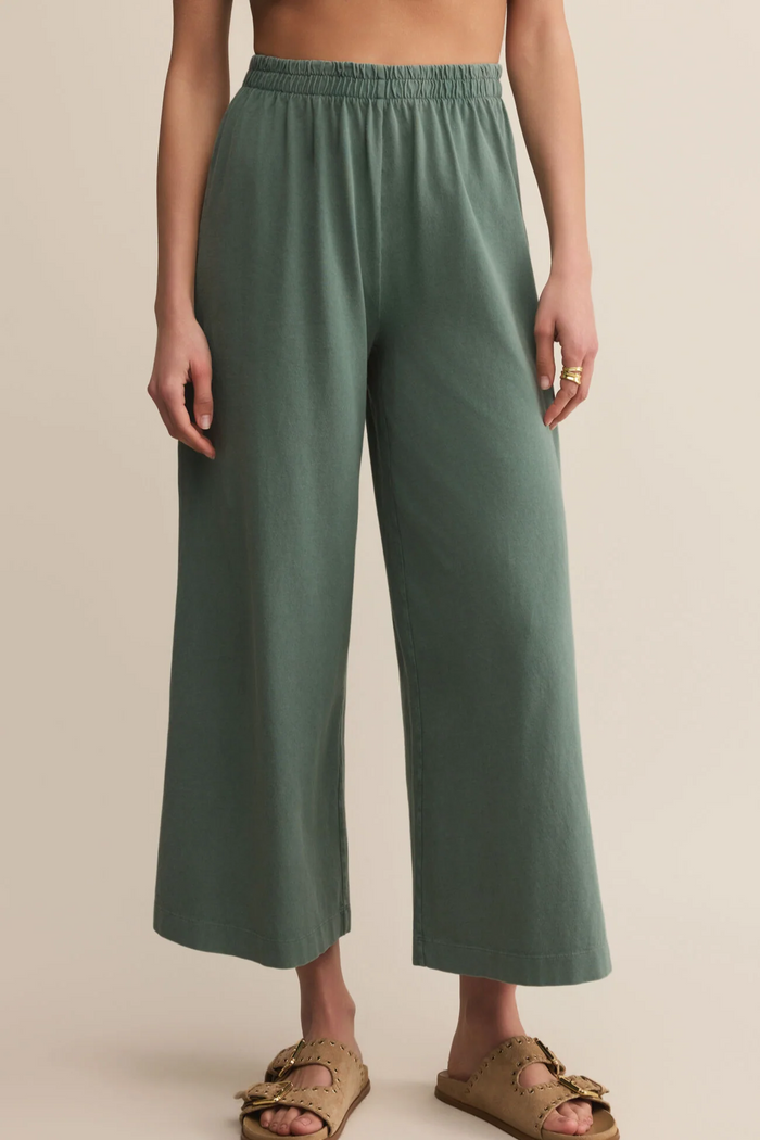 Scout Jersey Crop Flare Pant Hunter Green