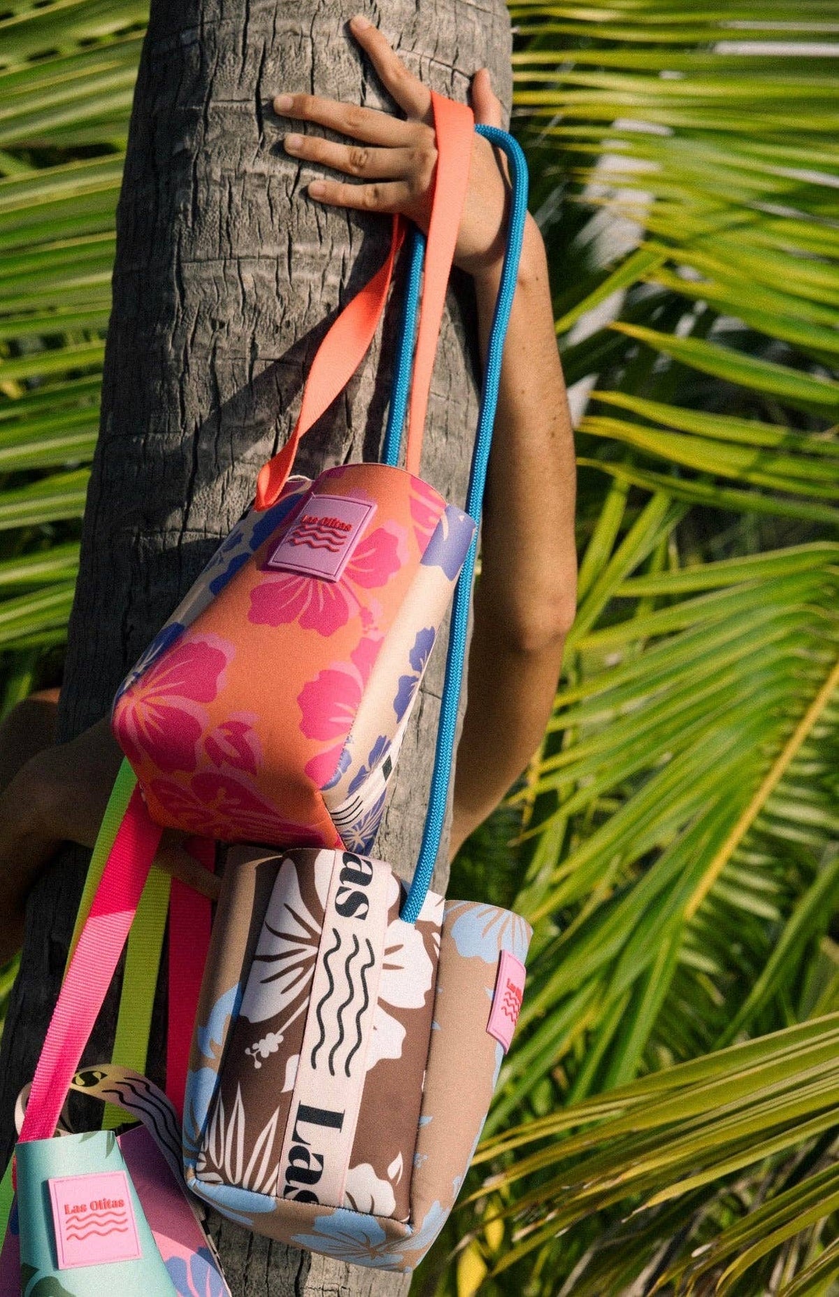 The Lux Bucket Bag in Neutral Waters