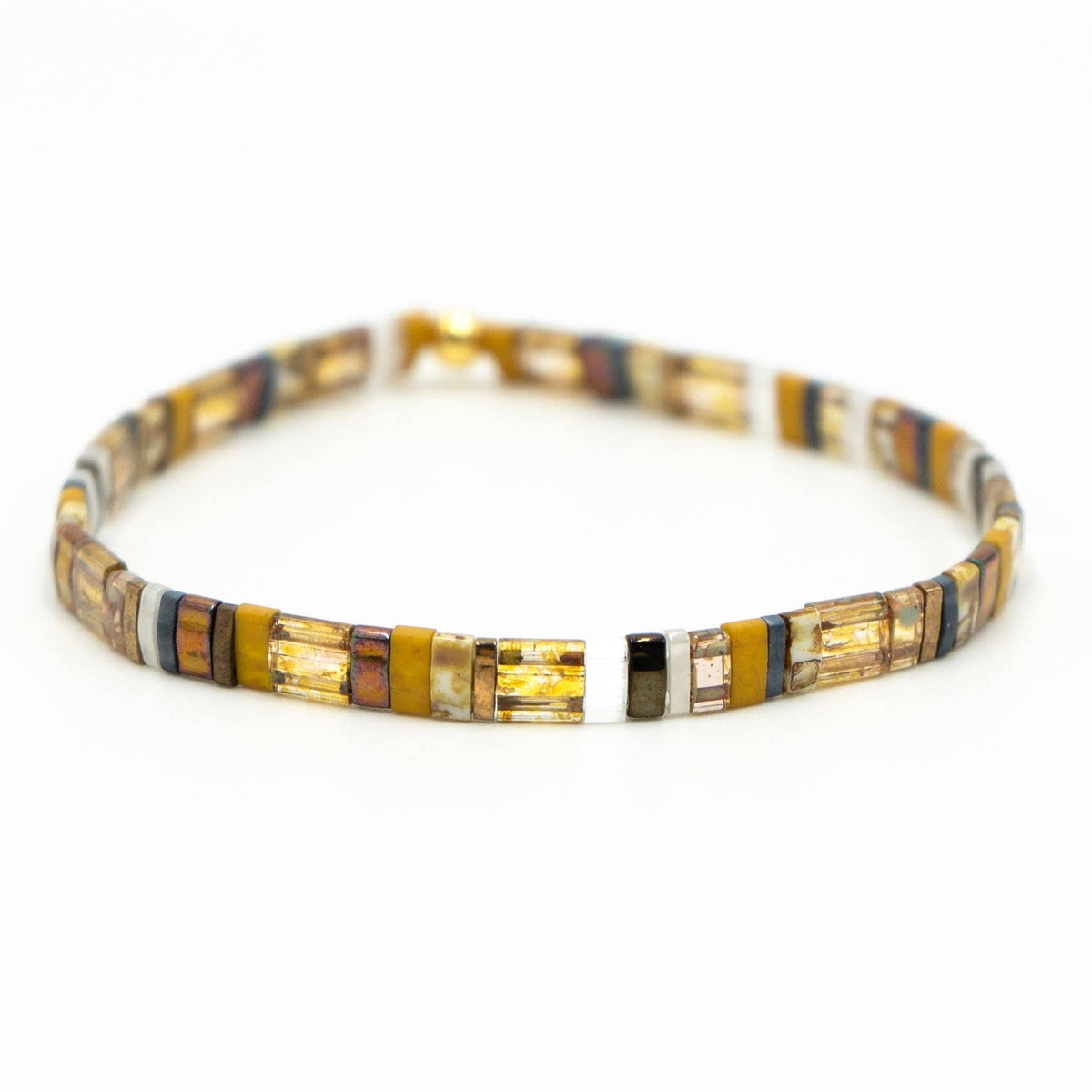 SIERRA GOLD - Tila Bead Bracelets: 6.25 inches - S / Desert Sands
