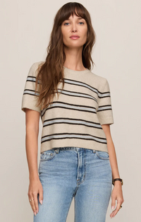 Gatewood Stripe Sweater Light Oatmeal Heather