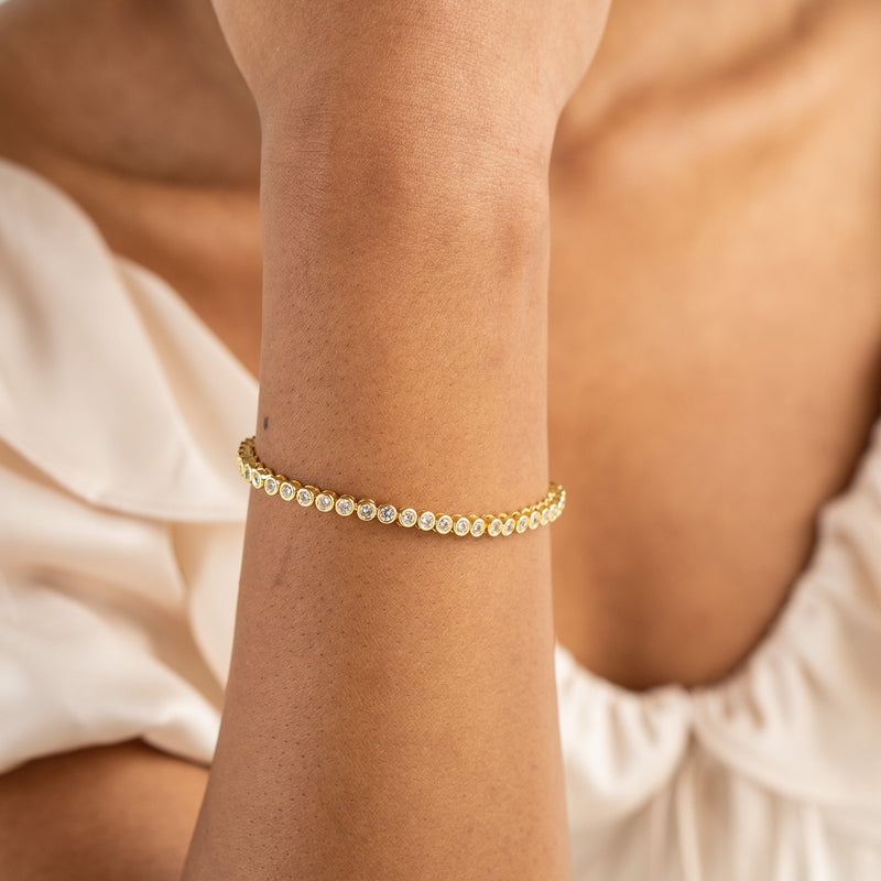 18K Gold Diamond Tennis Bracelet