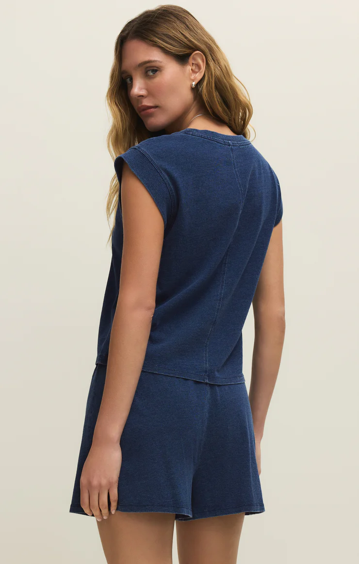 Scout Jersey Denim Short Indigo