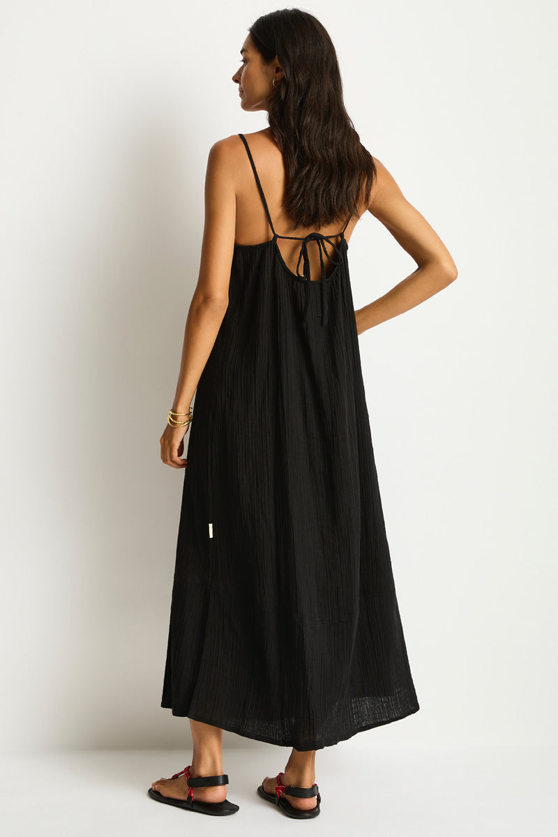 Sunset Tie Bakc Maxi Black