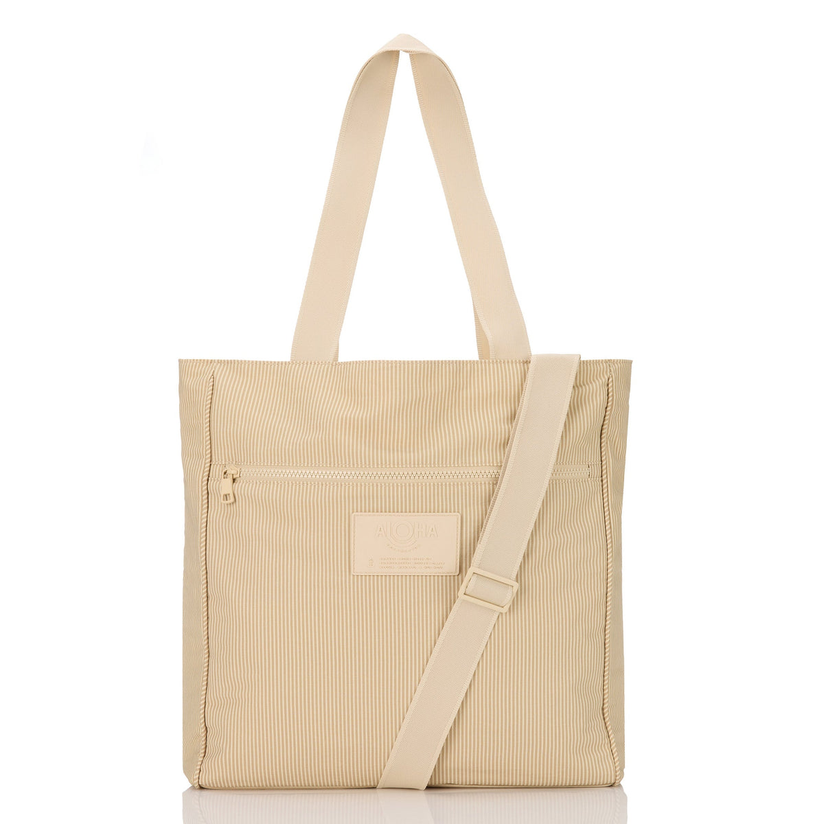 Tiny Stripe Daily Tote Frappe/Latte