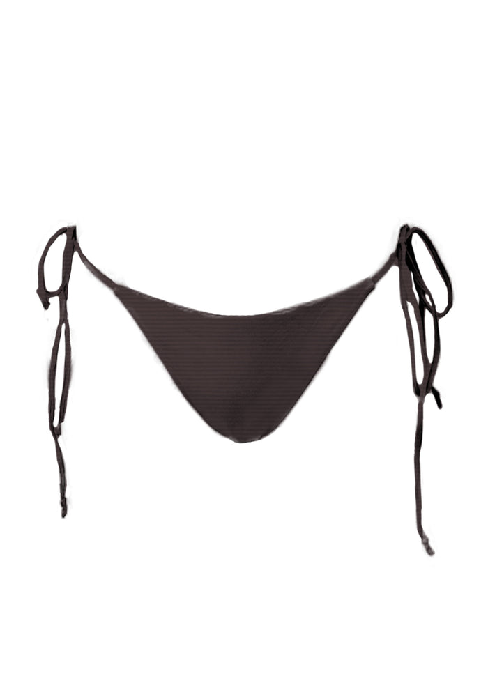 Tie Side Skimpy Bottom Raisin Scrunch