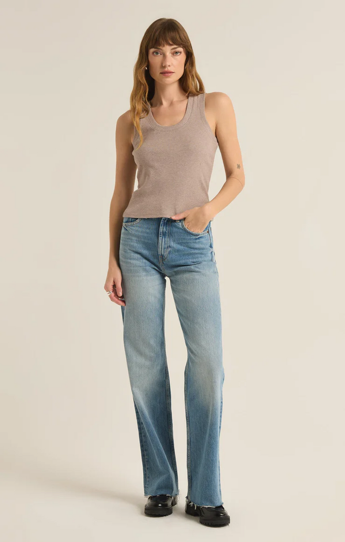 Sirena Rib Tank Heather taupe