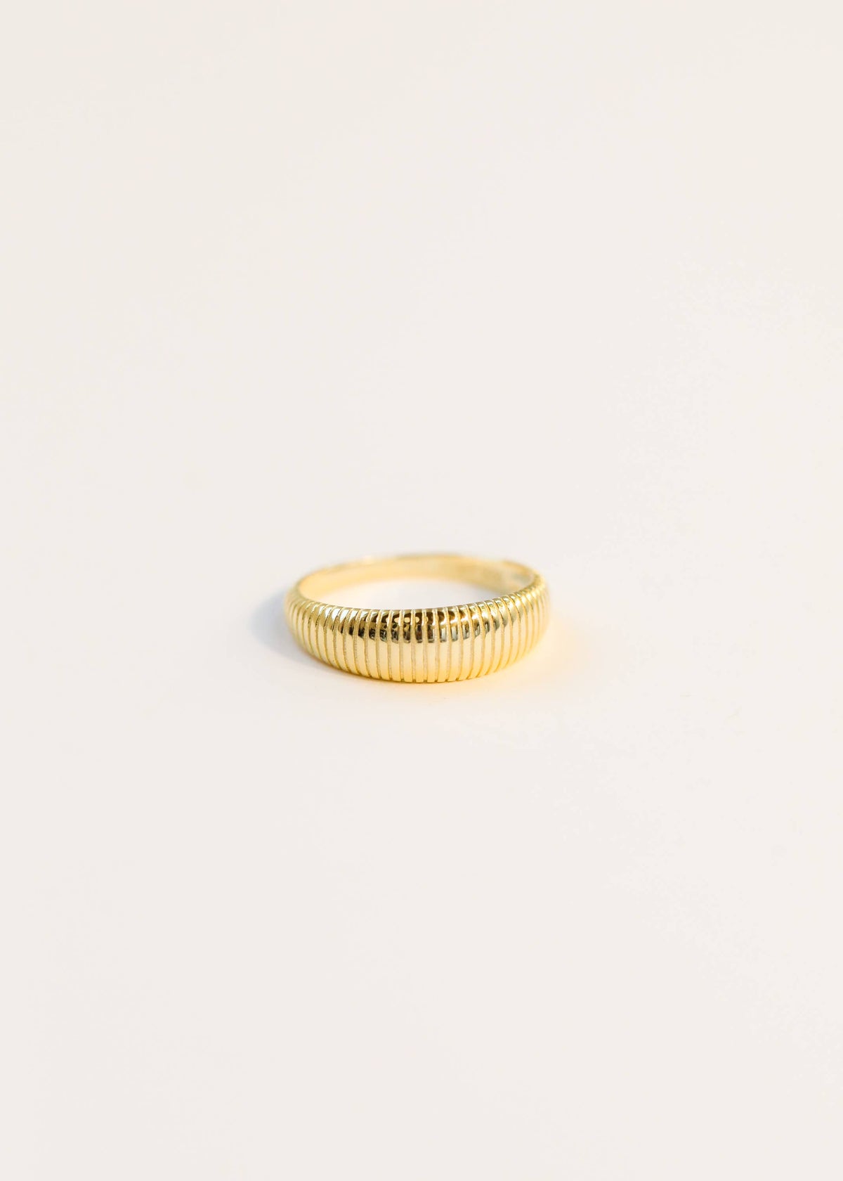 Gold Rings - Ridged: 8