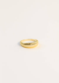Gold Rings - Ridged: 8