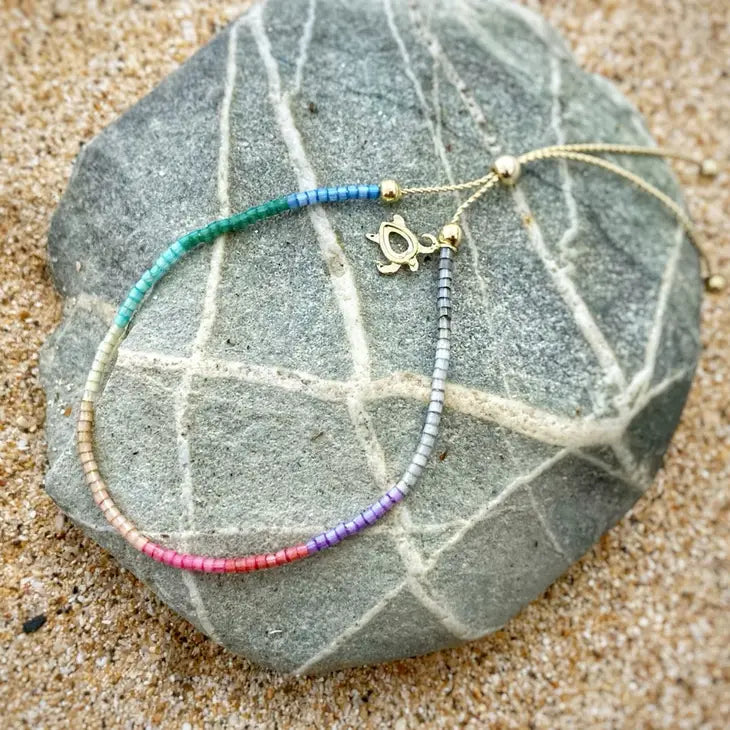 Rainbow Silk Bracelet Pineapple