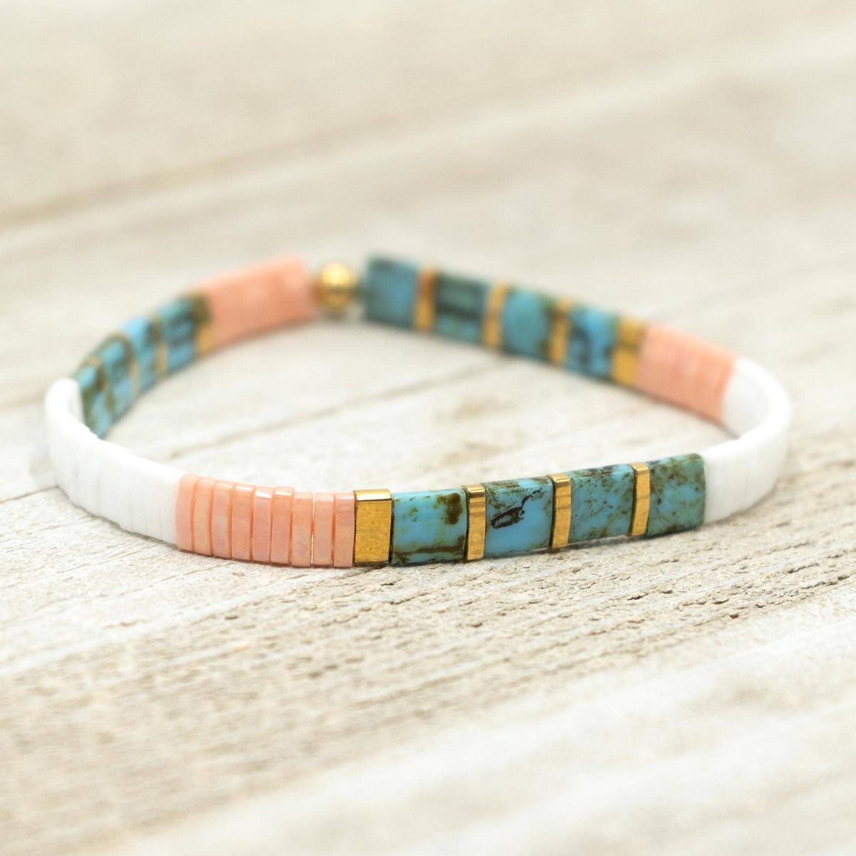 VACATION - Tila Bead Bracelet | Single: 6.50 Inches - M