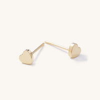 Be Mine Gold Heart Studs