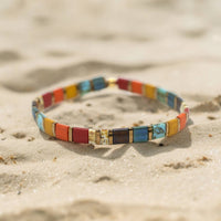 STAINED - Tila Bead Bracelet 6.25 inches - S