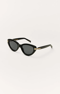 Coastline Sunglassses Polished Black-Grey