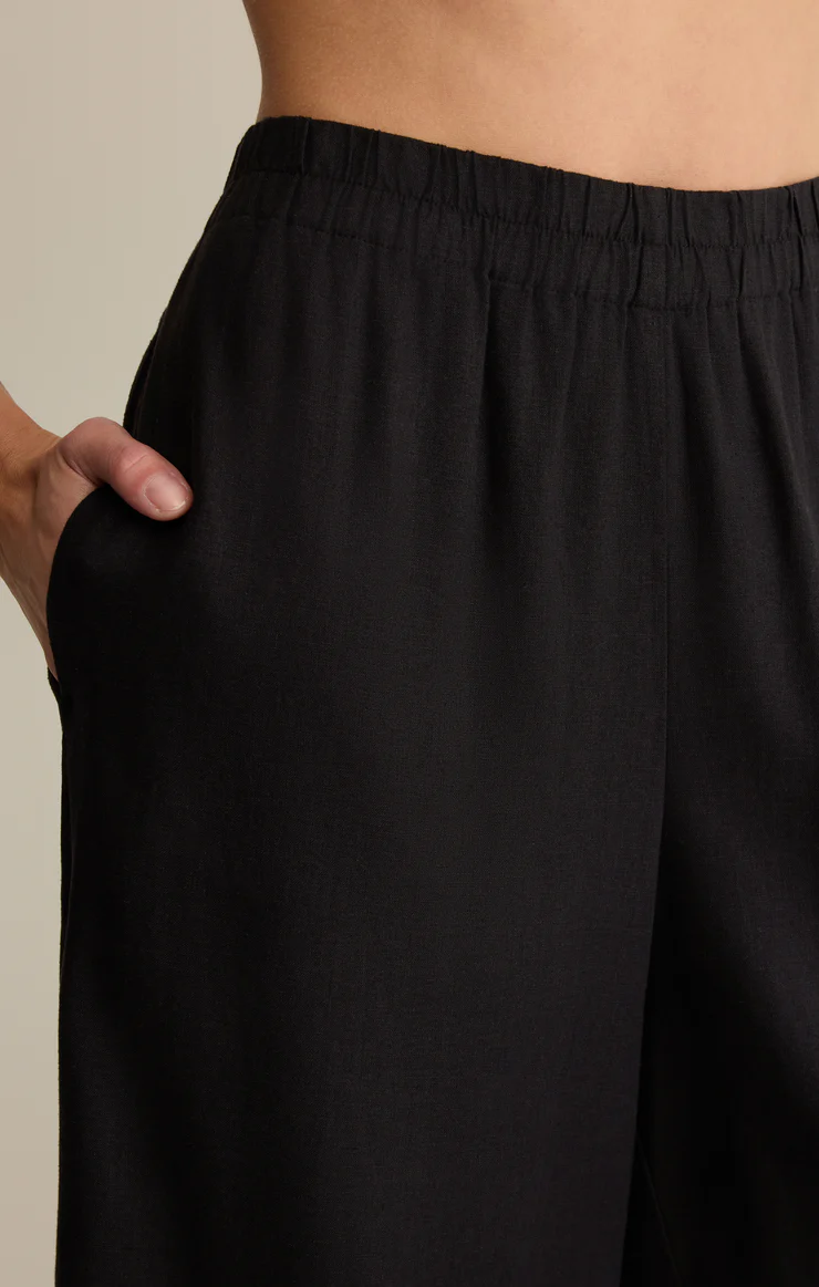 Scout Linen Pant Black