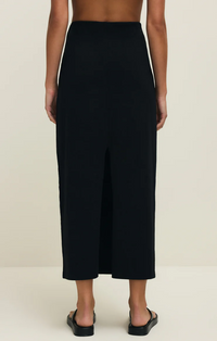 Gail Jersey Midi Skirt True Black