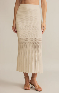 Soria Crochet Skirt Sea Salt