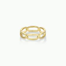 Chain Link Ring Gold