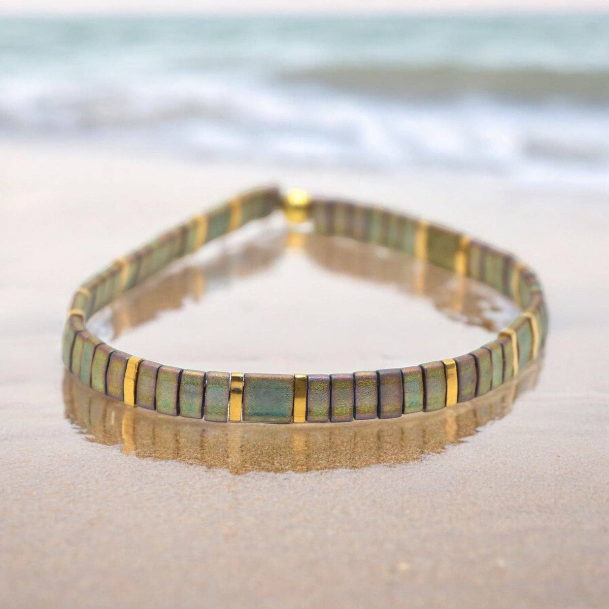 GRASSLANDS - Tila Bead Bracelet | Single: 6.50 Inches - M