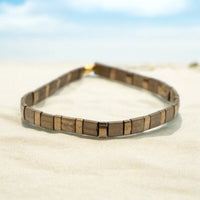 RUSTY - Tila Bead Bracelet | Single: 6.25 Inches - S