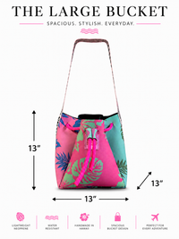 The Large Bucket Bag in Cotton Candy
