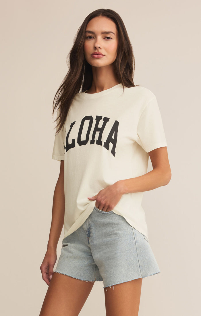 Boyfriend Aloha Tee Sea Salt