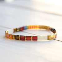 PAINTED MESA - Tila Bead Bracelets: 6.25 inches - S / Cathedral