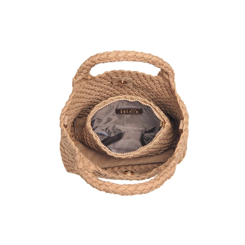 Sky's the Limit Small Laced Up Eco Tote Nude
