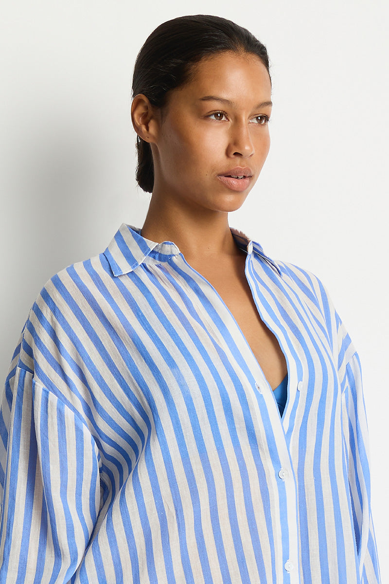 Vacay Cruise Shirt Chambray